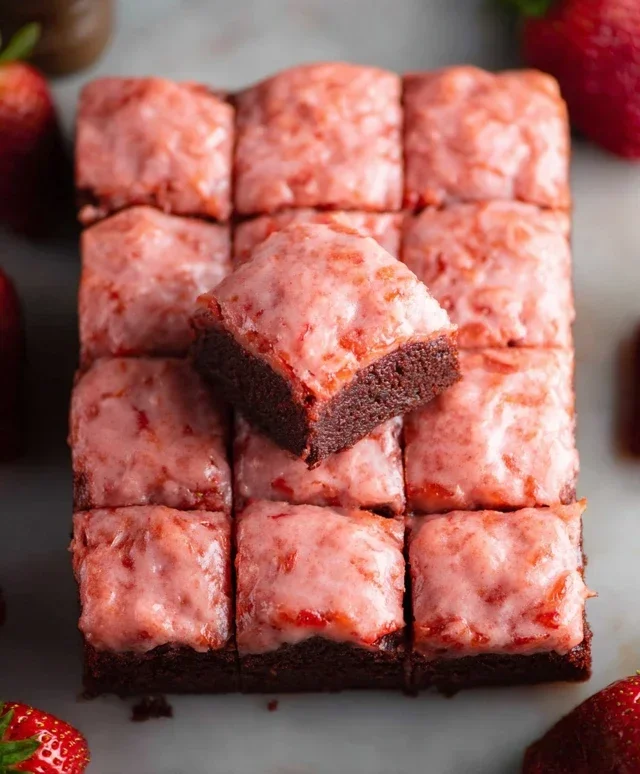 Strawberry Brownies