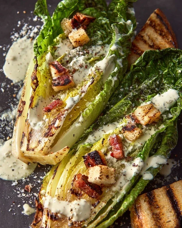 Grilled Romaine Caesar Salad Recipe