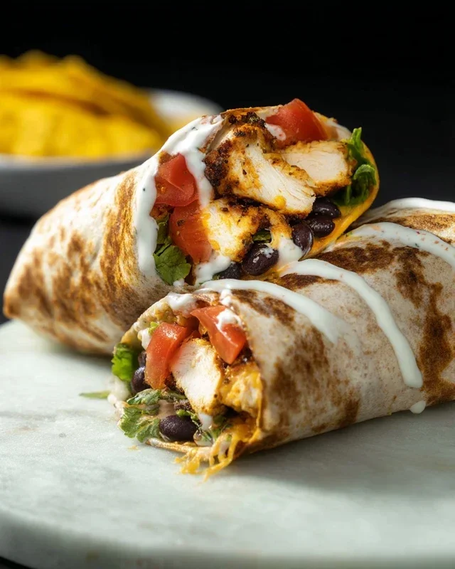 Chipotle Ranch Grilled Chicken Burrito