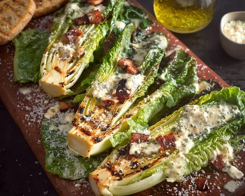 Grilled Romaine Caesar Salad Recipe