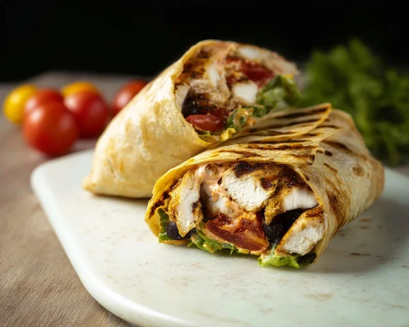 Chipotle Ranch Grilled Chicken Burrito