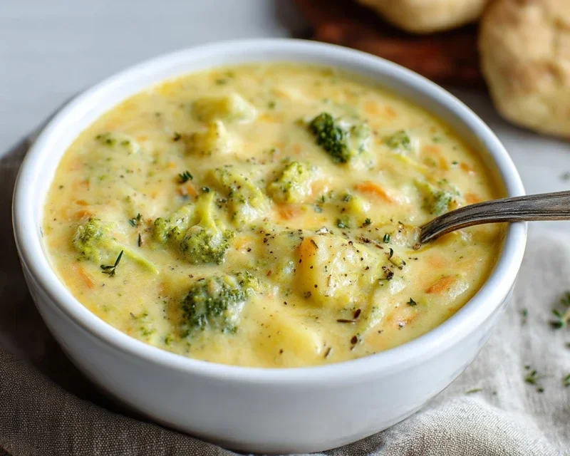 Broccoli Potato Cheese Soup Recipe