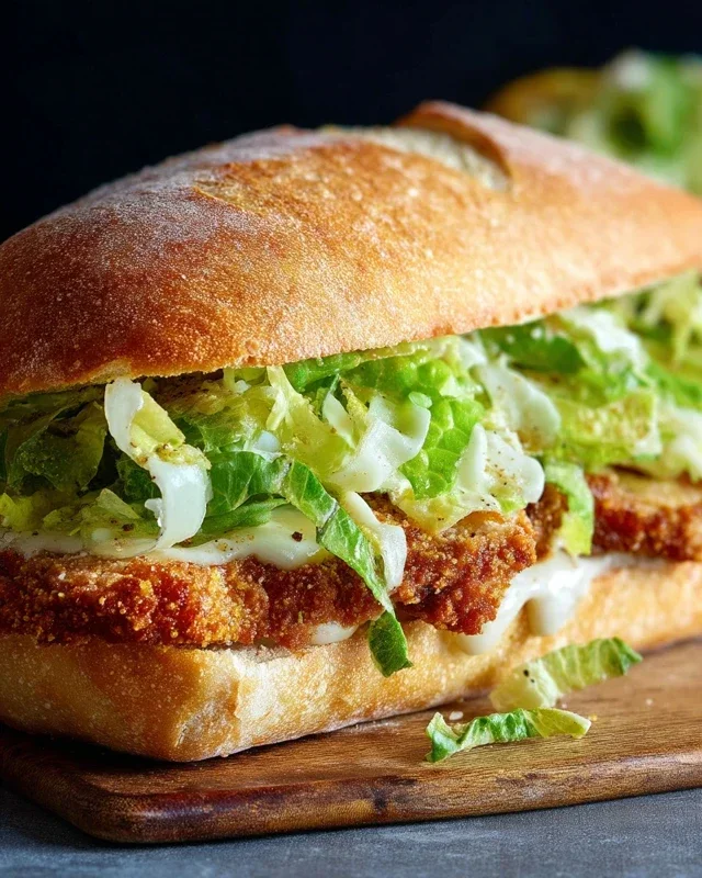 Crispy Chicken Caesar Sandwich