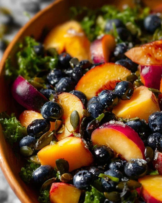 Summer Peach Blueberry Knon-non-non-alcoholic alternativeic non-alcoholic ale Salad