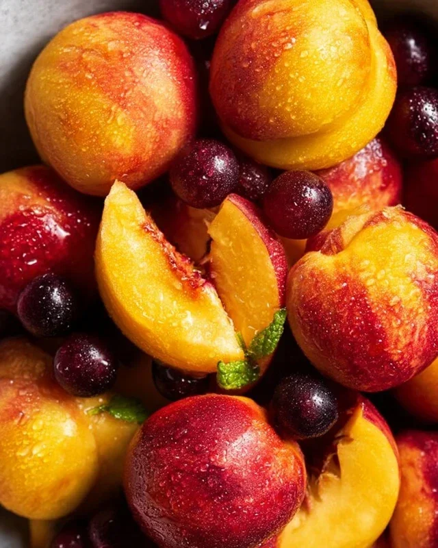 Summer Peach Fruit Salad