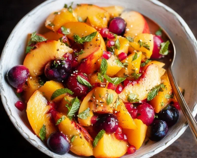 Summer Peach Fruit Salad