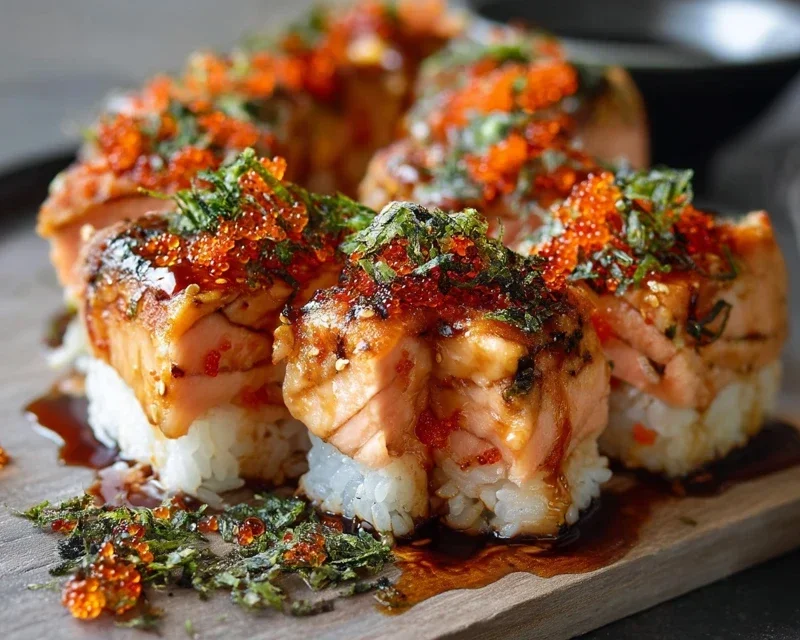 Spicy Salmon Sushi Bake Recipe