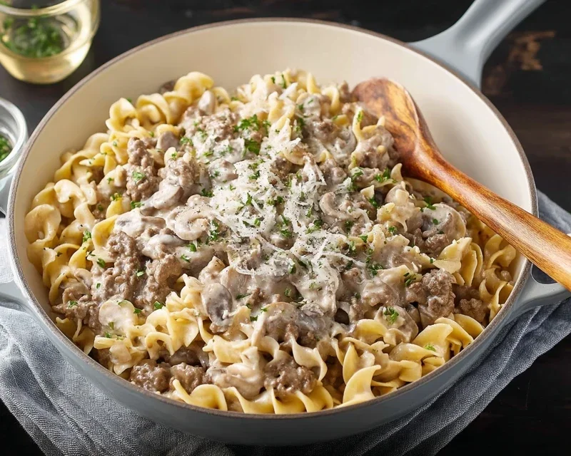 30-Minute Ground Beef Stroganoff