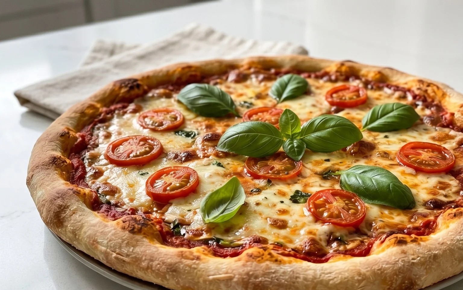An excellent No Yeast Pizza Dough - quick easy homemade pizza!