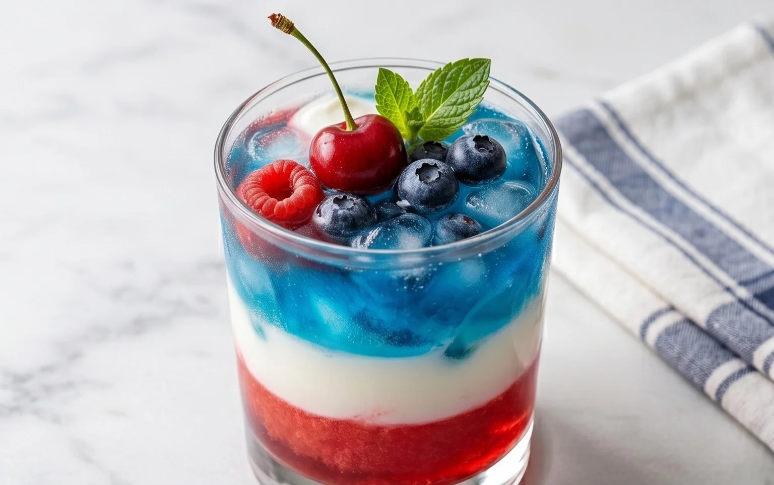 July 4th Layered Drinks Recipe
