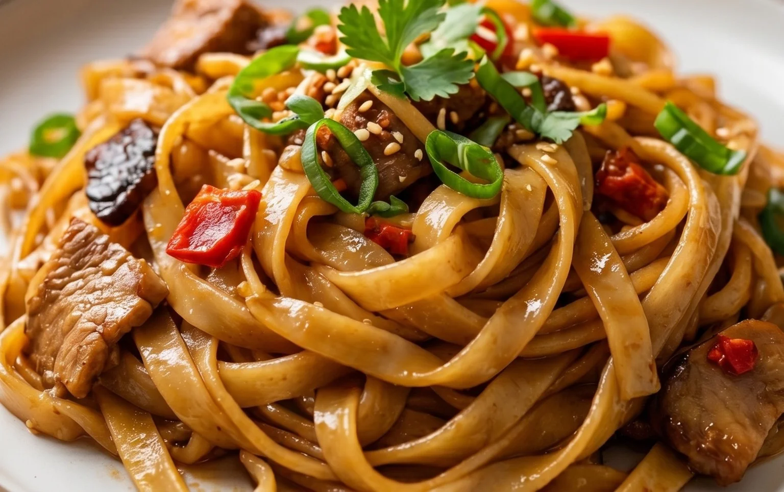 Drunken noodles