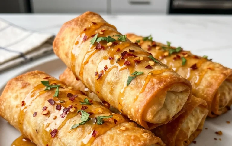 Indulgent Oven Fried Feta Rolls with Chili Honey Magic
