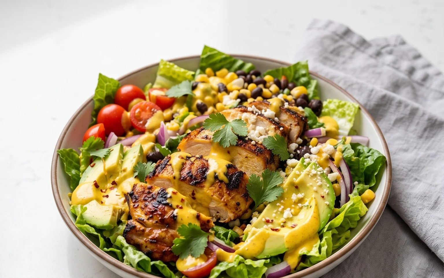 Peruvian Grilled Chicken Salad