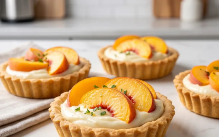 Mini Peach and Cream Cheese Tarts