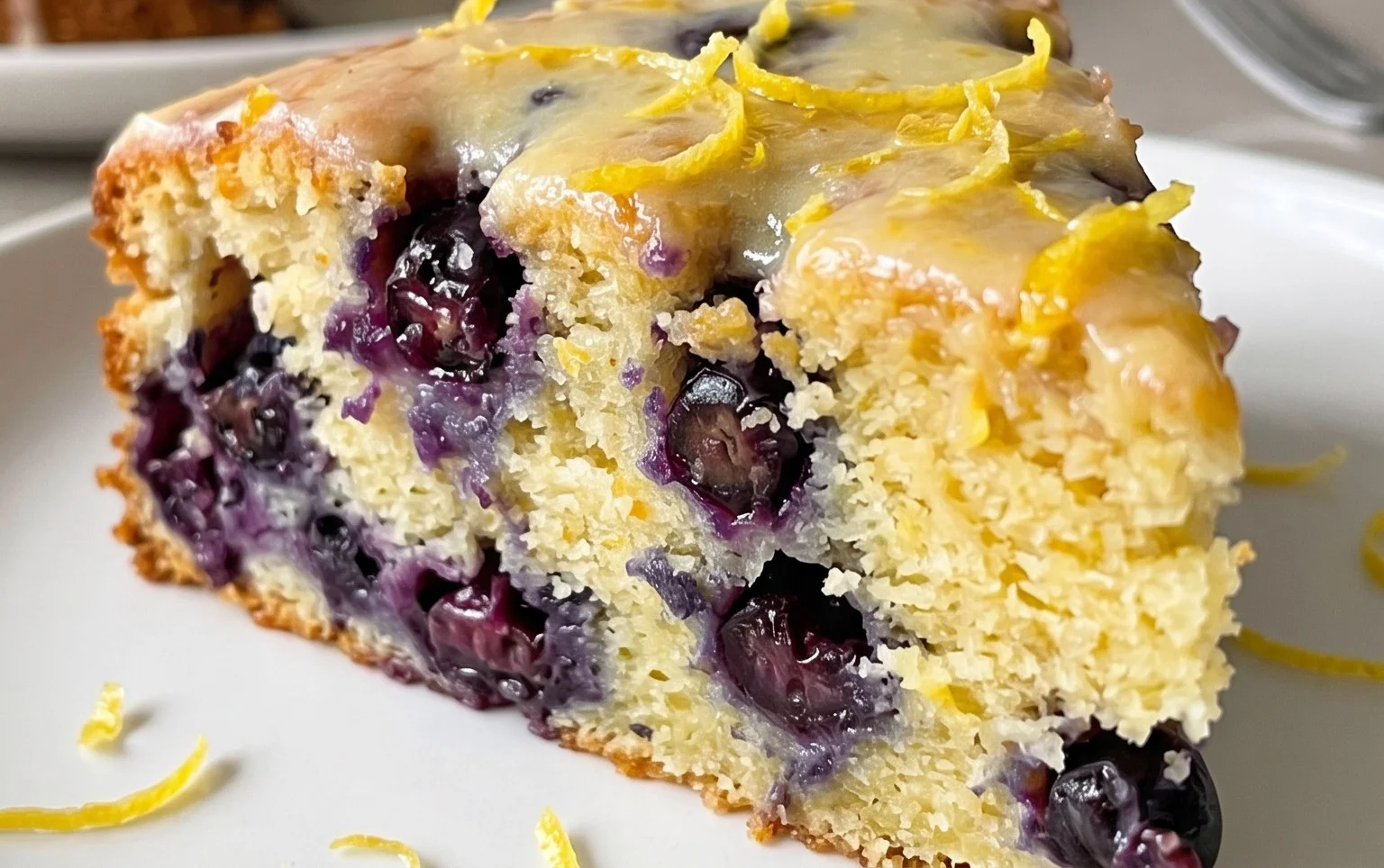 Vegan Lemon Blueberry Cake