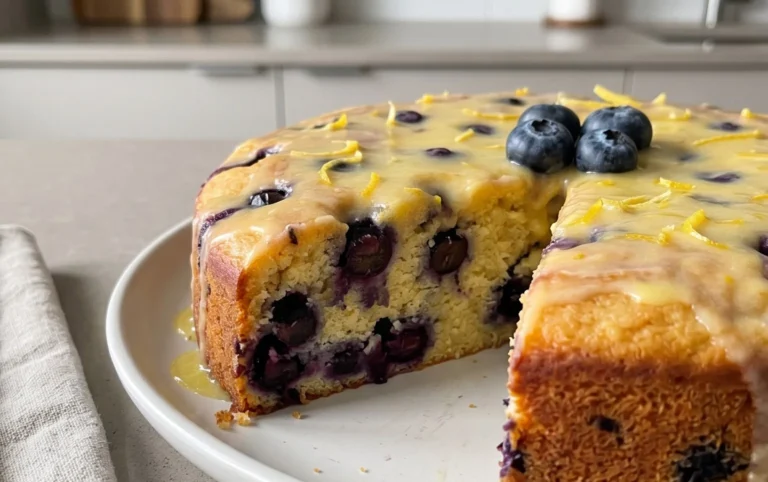 Vegan Lemon Blueberry Cake
