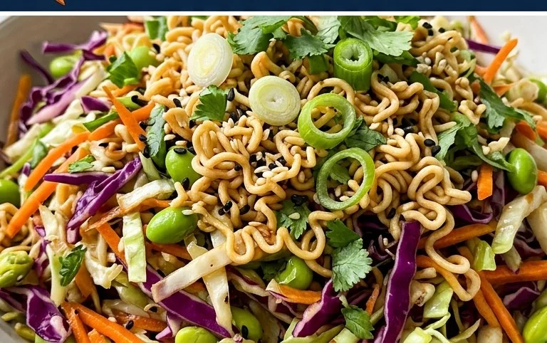 Crunchy Asian Ramen Noodle Salad Recipe