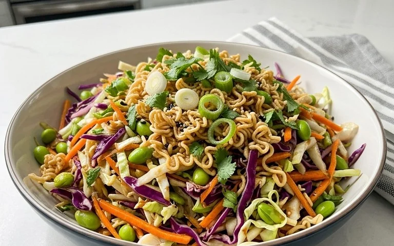 Crunchy Asian Ramen Noodle Salad Recipe