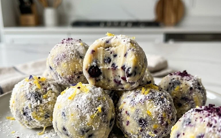 LEMON BLUEBERRY TRUFFLES