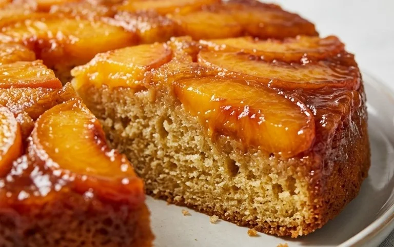 Peach Upside-Down Cake Recipe