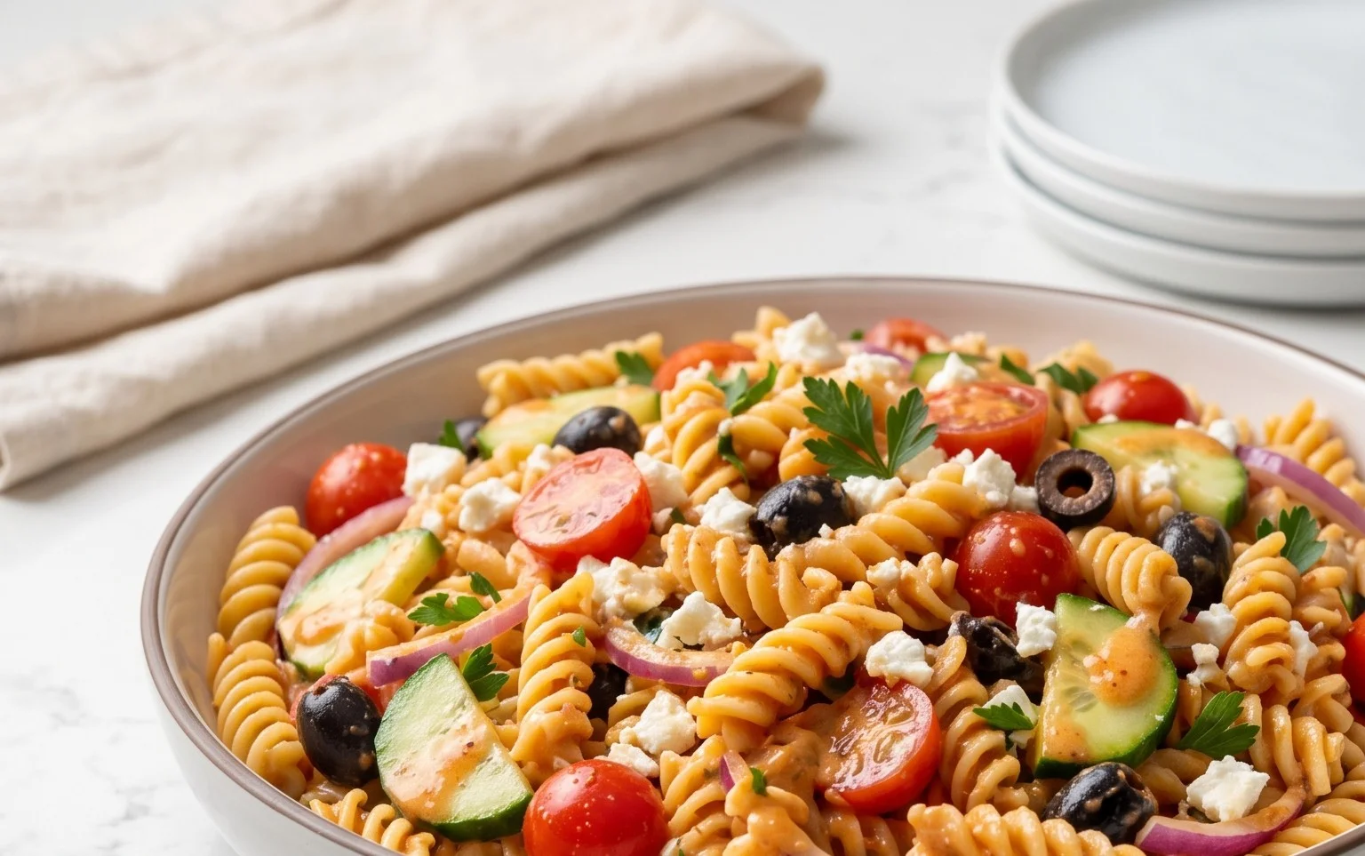French Dressing Pasta Salad