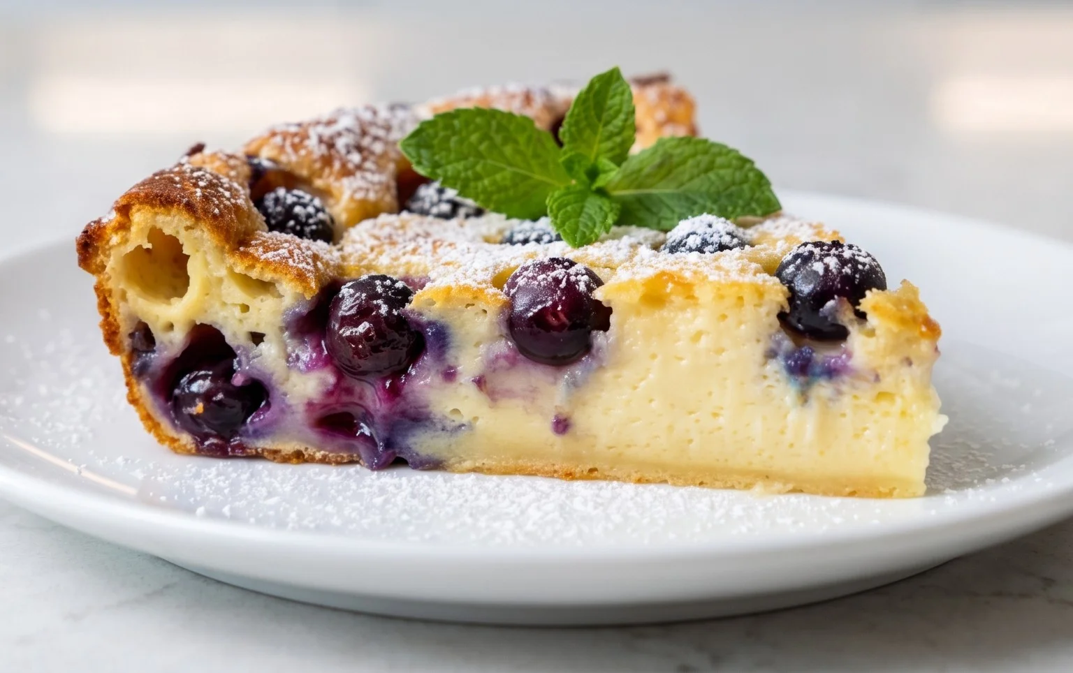 Lemon Blueberry Clafoutis