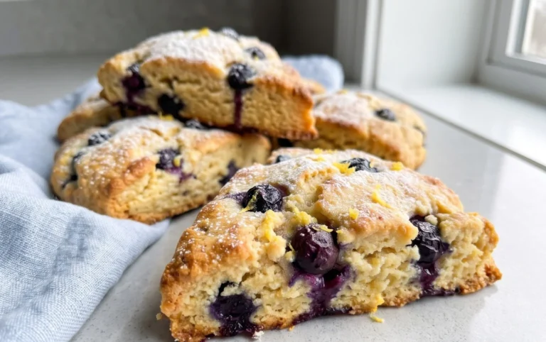 Almond Flour Lemon Blueberry Scones