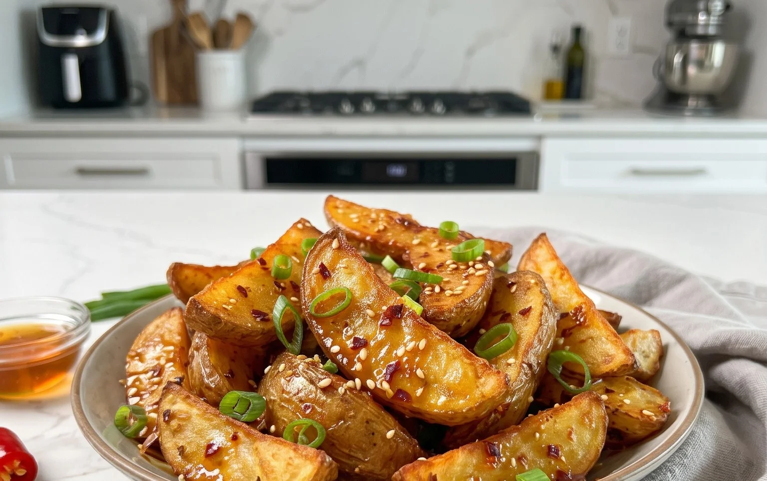 Crispy Honey Chilli Potatoes
