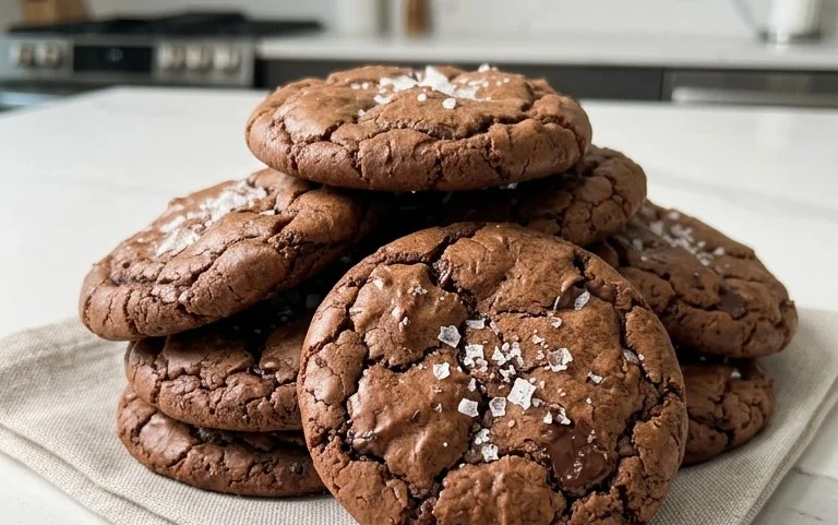 Salted Brownie Cookies
