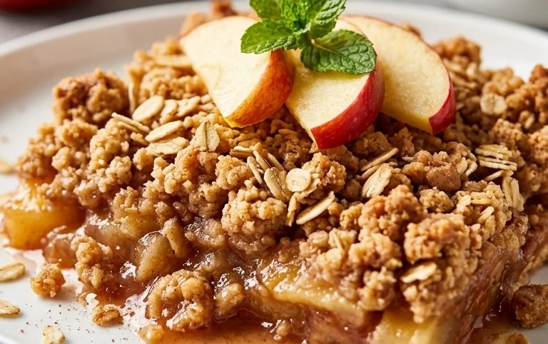 Healthy Breakfast Apple Crum extractble