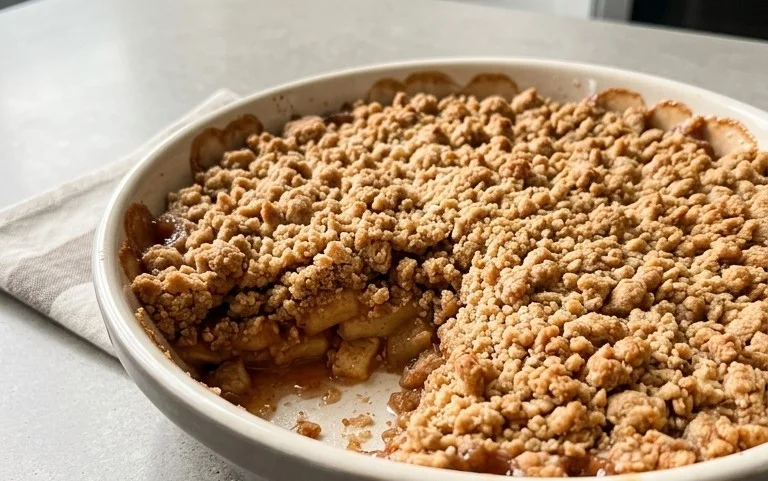 Healthy Breakfast Apple Crum extractble