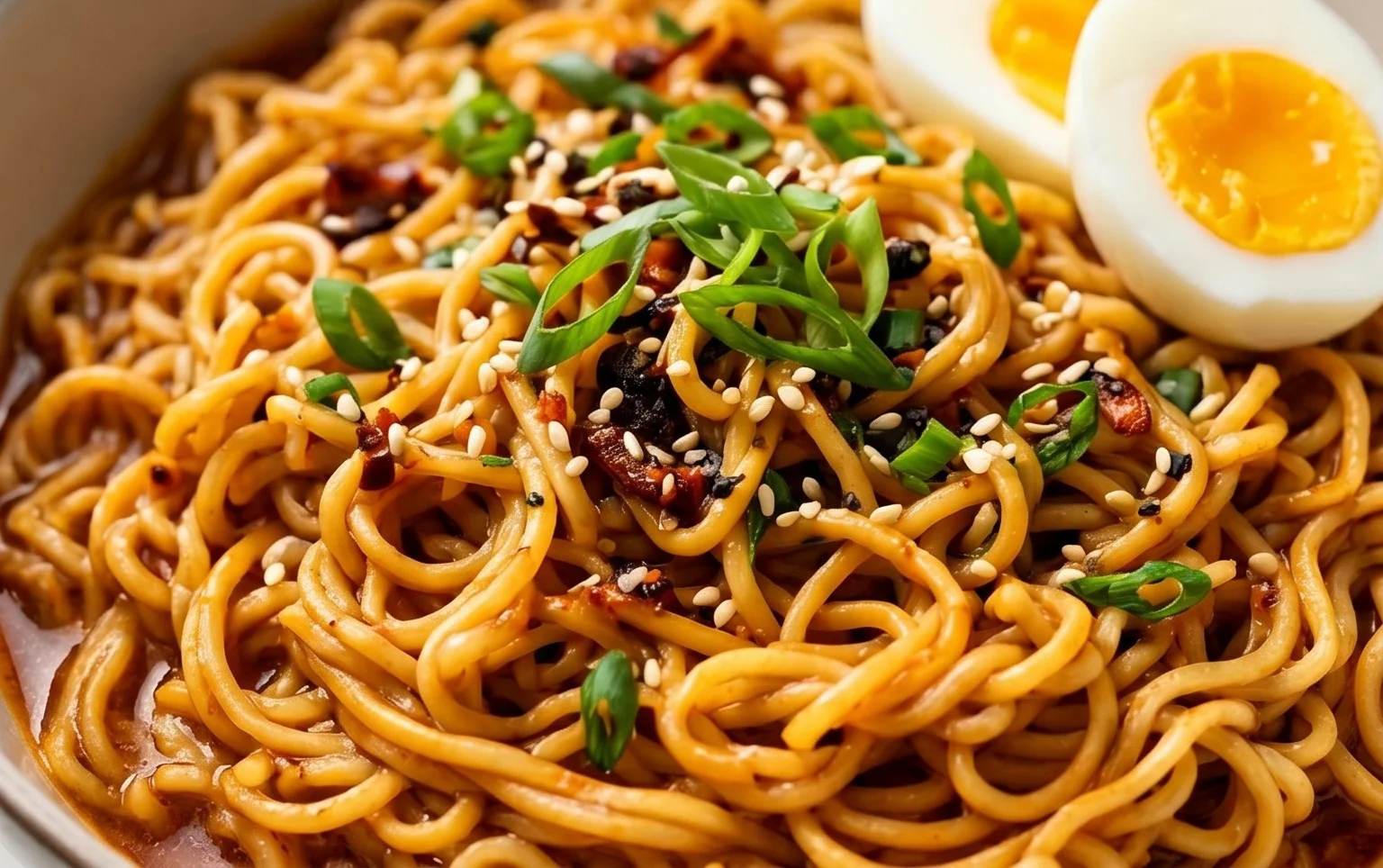 Easy Saucy Ramen Noodles