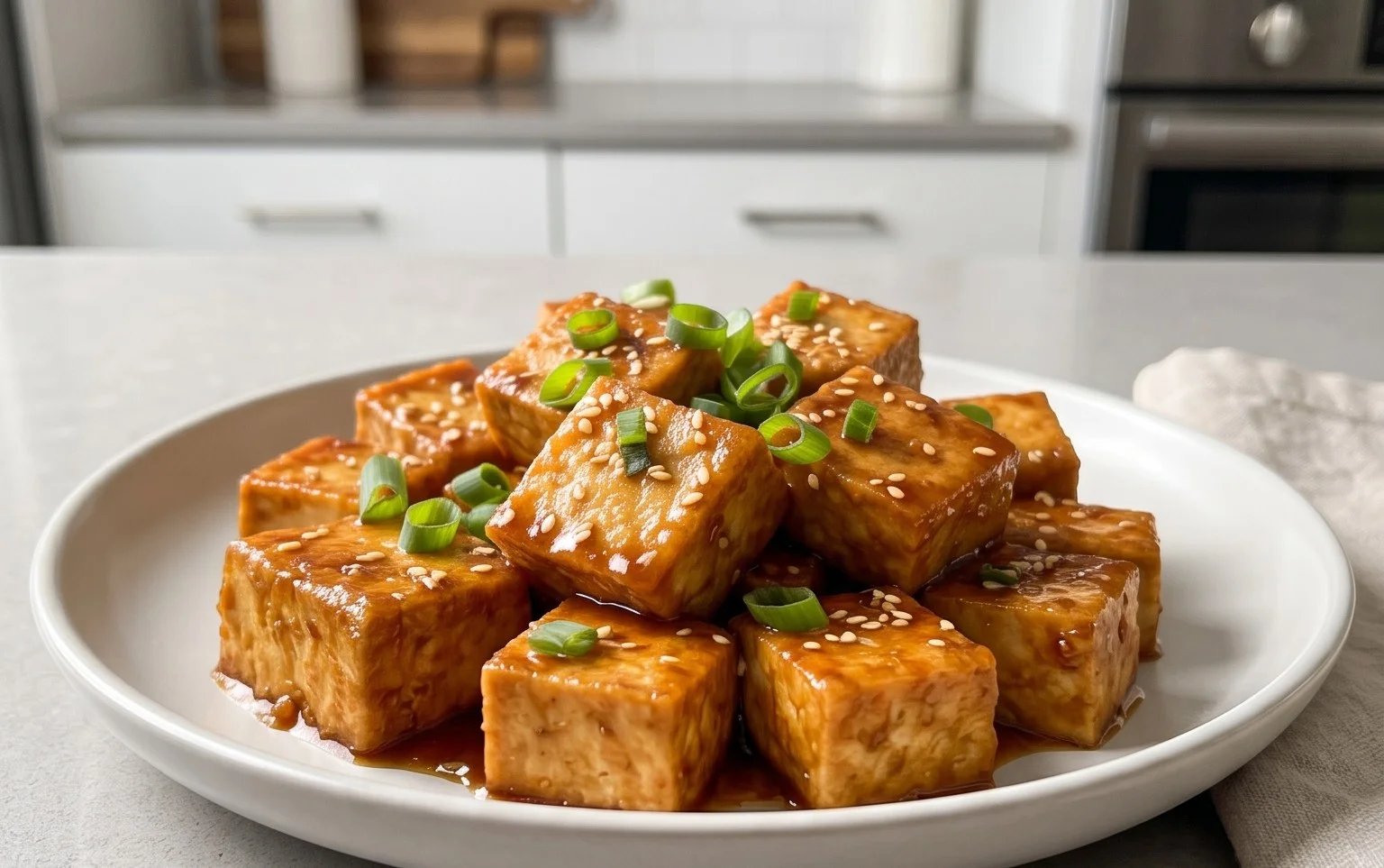 Honey Garlic Tofu