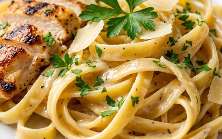 Low Calorie Chicken Alfredo