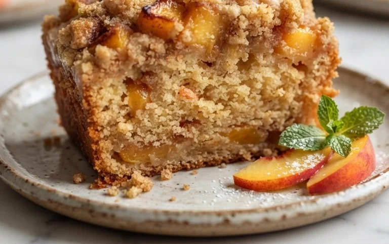 Peach Cobbler Pound Cake
