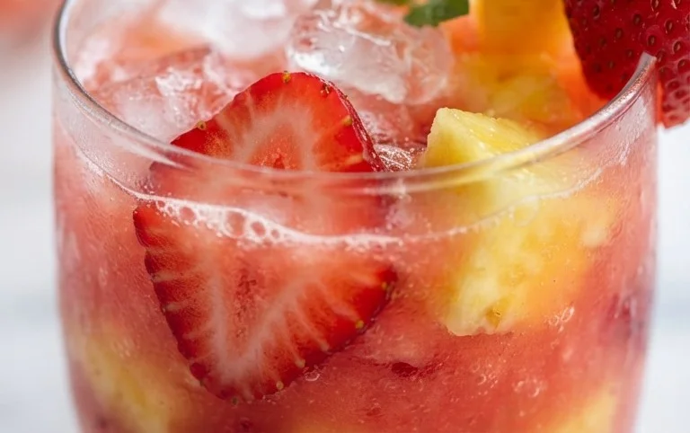 Pineapple Strawberry Agua Fresca