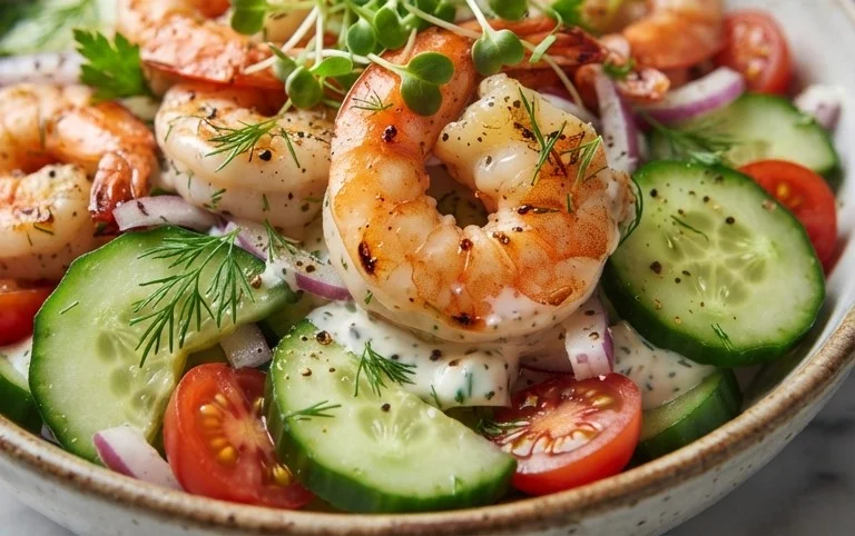 Cucumber Shrimp Salad