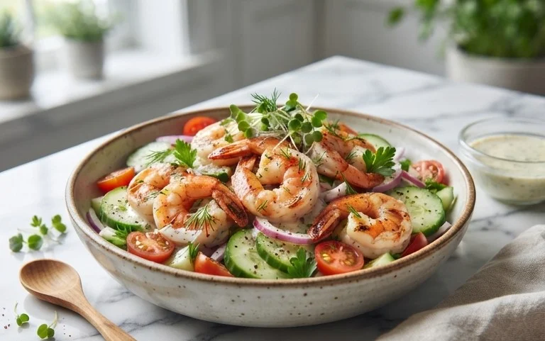 Cucumber Shrimp Salad