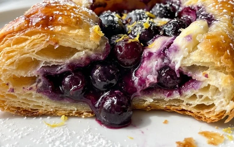 Blueberry Cream Cheese Puff Pastry