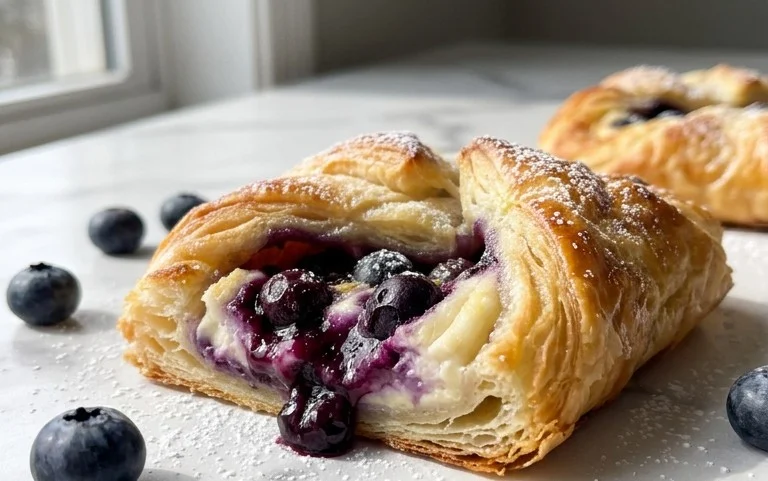 Blueberry Cream Cheese Puff Pastry