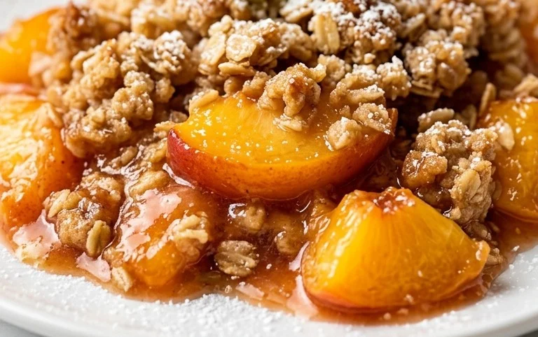 Fresh Peach Crisp Recipe