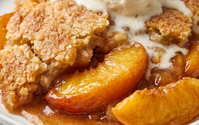 The Easiest Southern Peach Cobbler