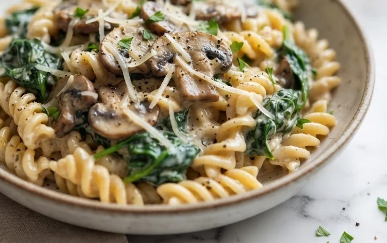 Spinach Mushroom Pasta