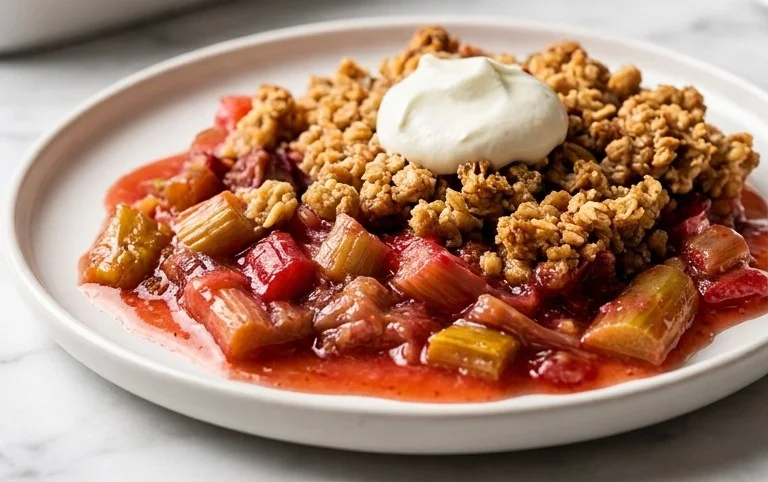 Easy Rhubarb Crisp