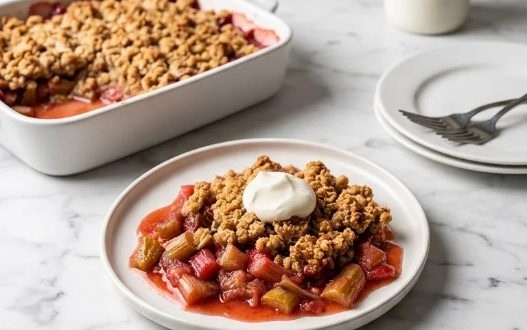 Easy Rhubarb Crisp