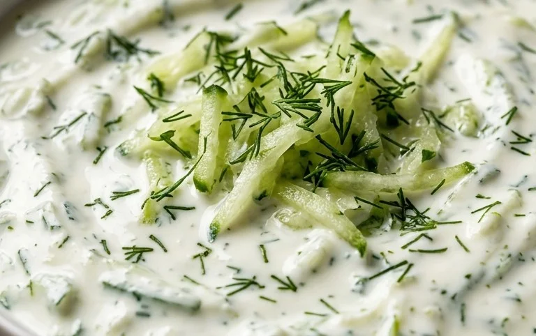 Cucumber Dip with Sour Cream and Dill