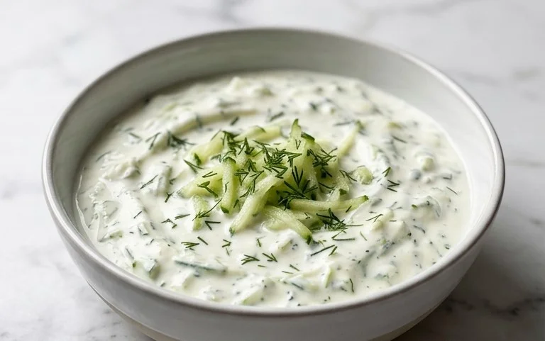 Cucumber Dip with Sour Cream and Dill