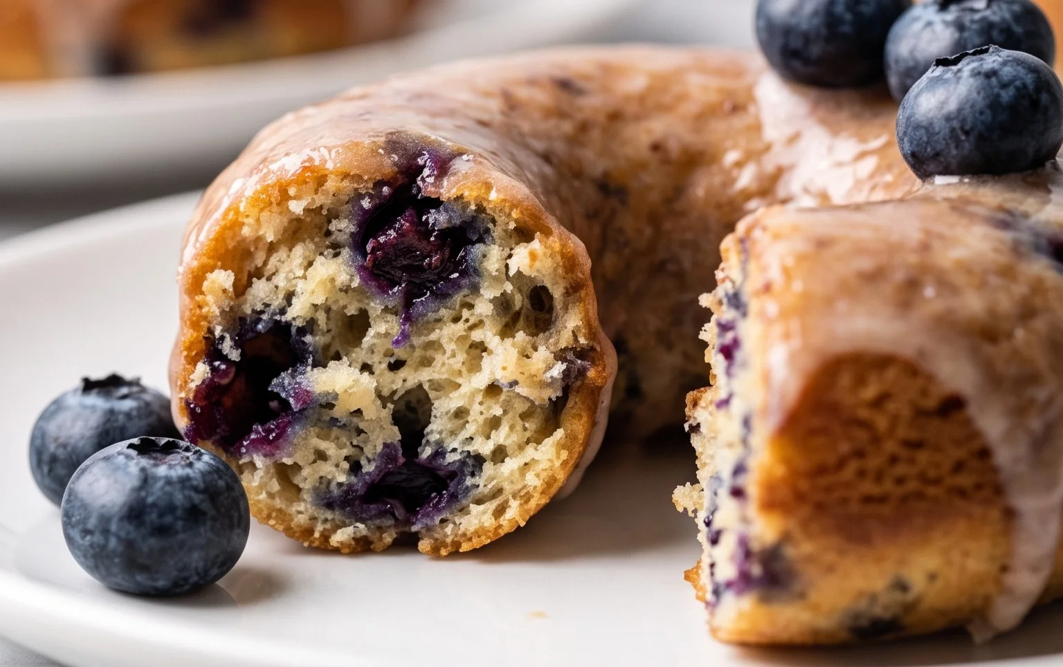 Blueberry Cake Donuts