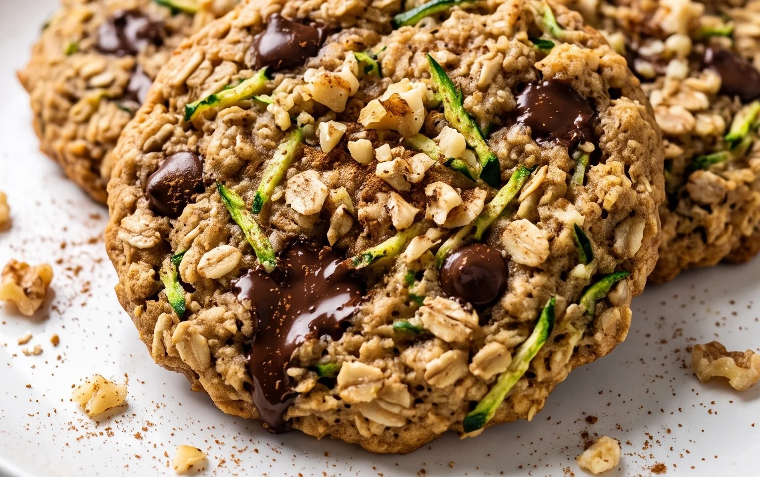 Healthy Zucchini Oatmeal Cookies