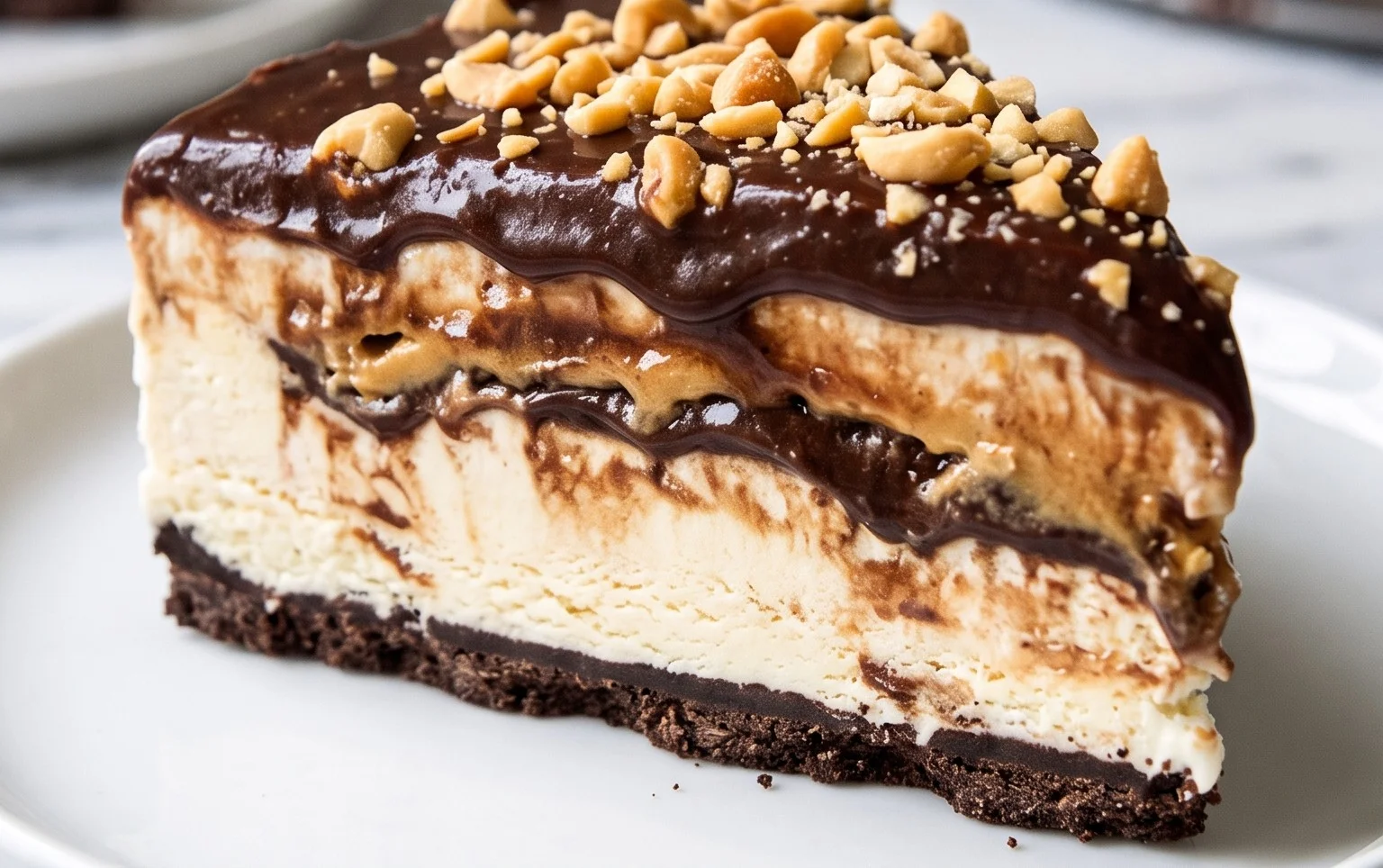 Buster Bar Ice Cream Cake